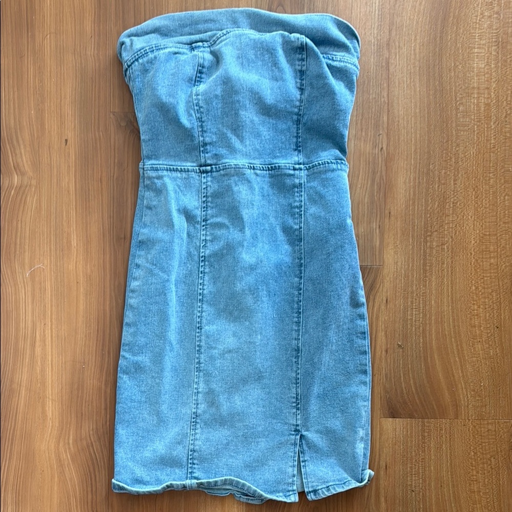 Blue Denim Mini Dress